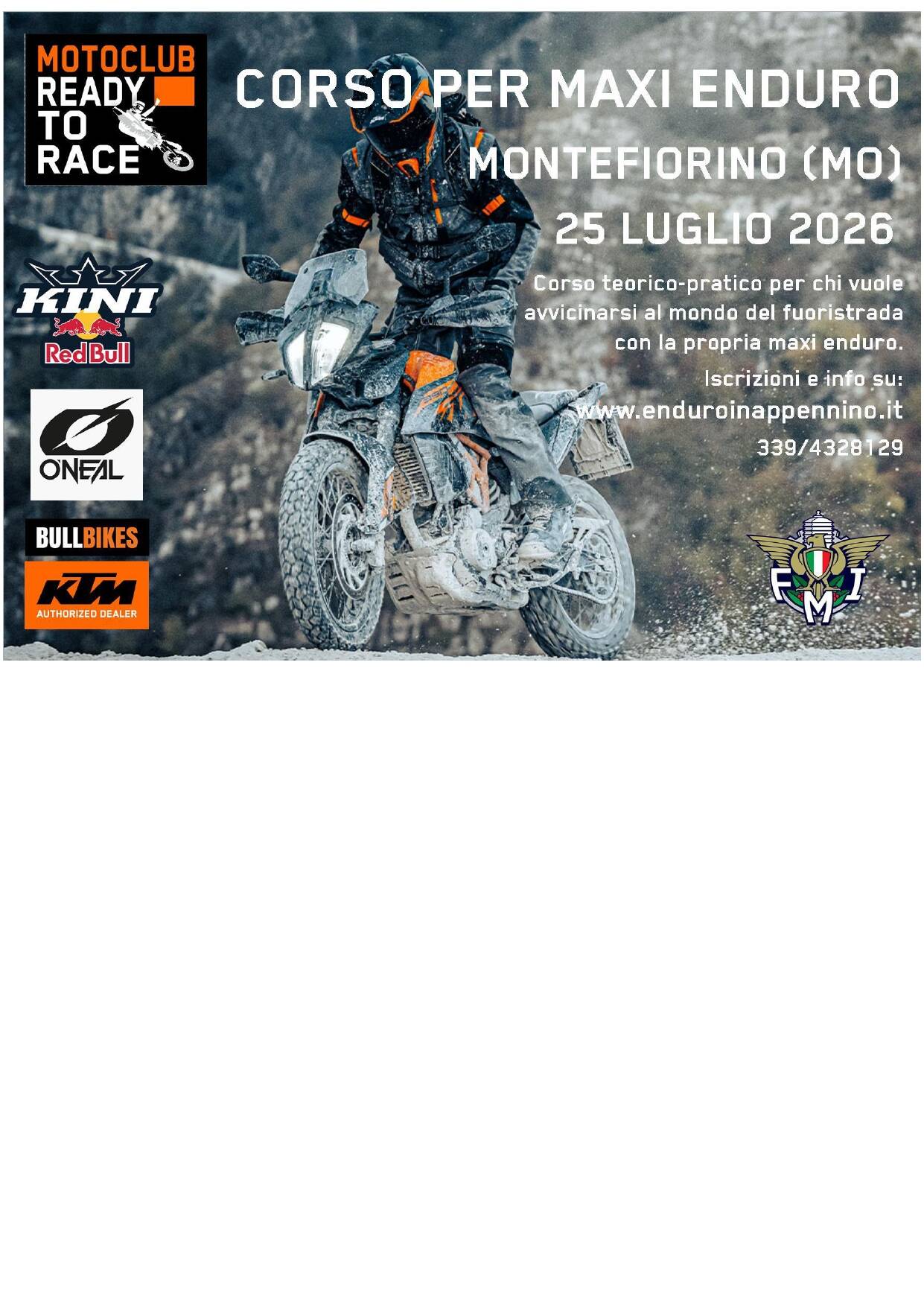 Corso di livello base per Maxi Enduro