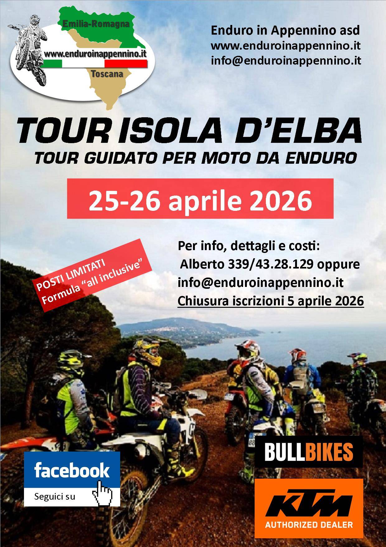 Tour guidato Isola d'Elba - enduro specialistiche