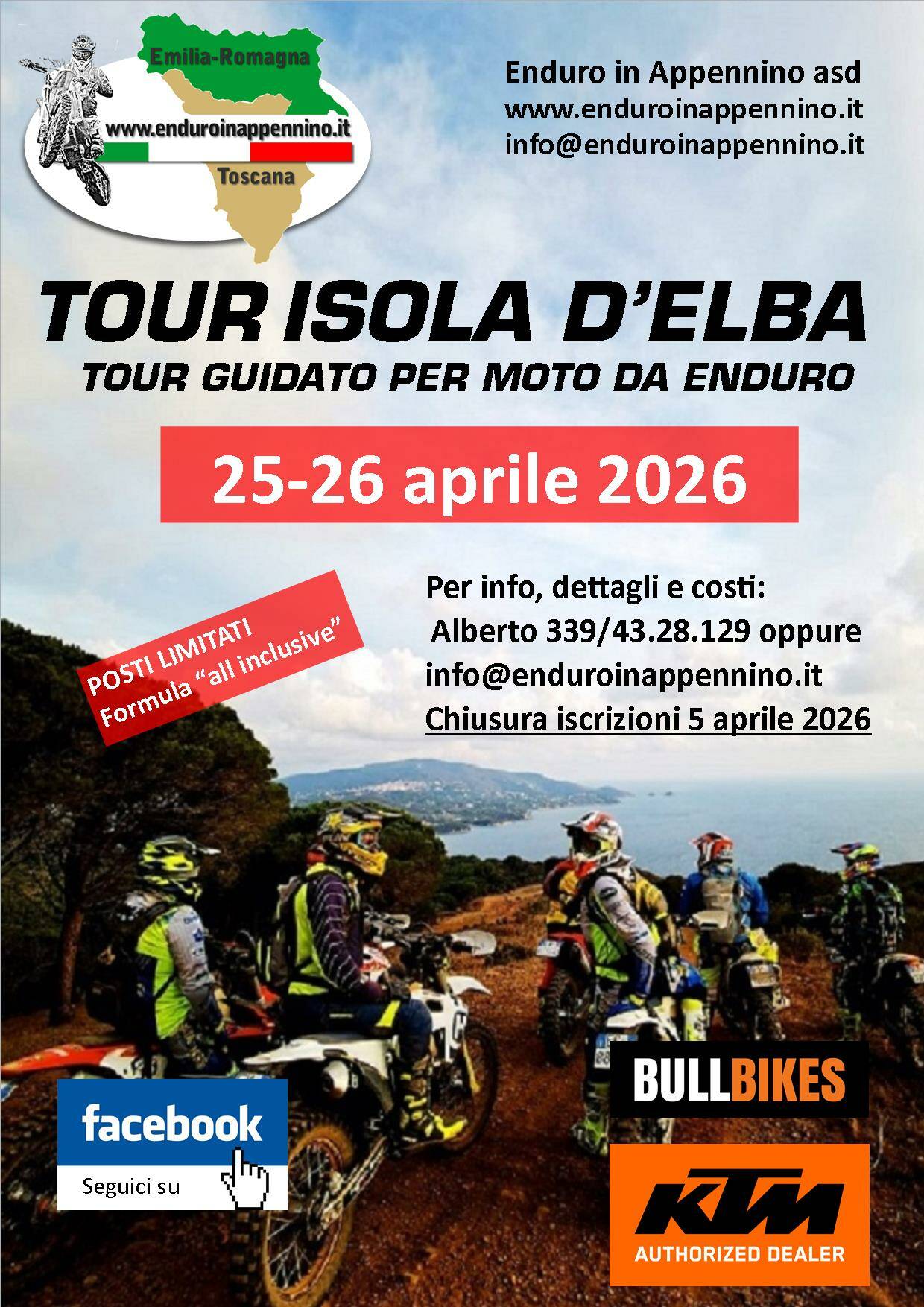 Tour guidato Isola d'Elba - enduro specialistiche