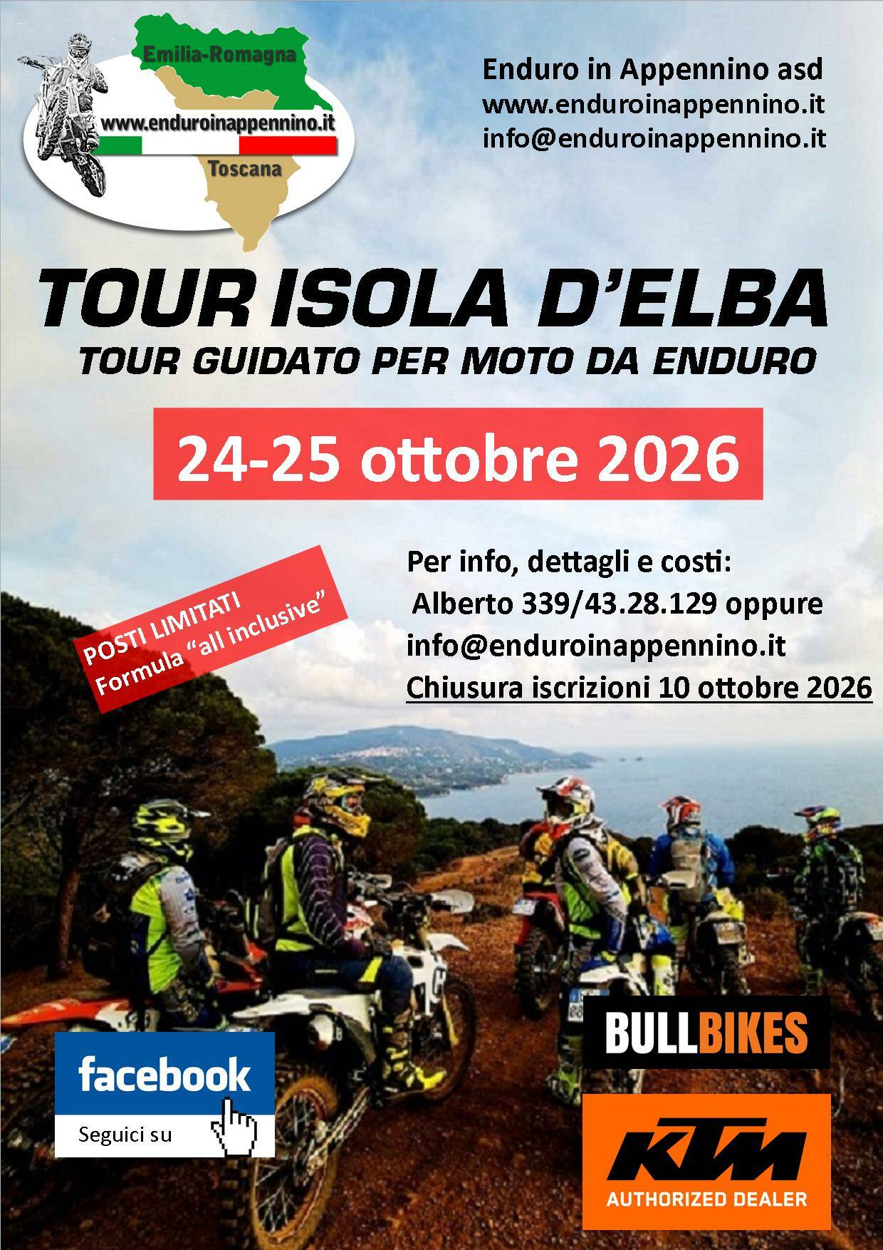 Tour guidato Isola d'Elba - enduro specialistiche